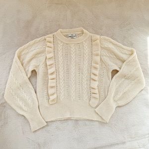 Mango ruffled sweater